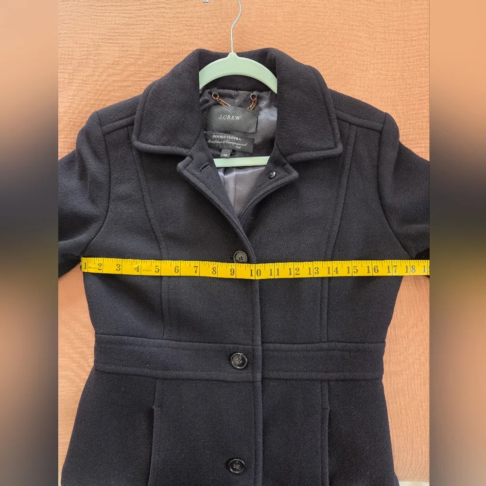 J. Crew Black Wool Long Coat - Picture 16 of 16